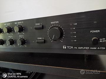 Amplificatore filodiffusione PA TOA a-1724 240watt