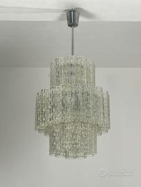 Lampadario anni ‘50 vetro di Murano, 7-luci