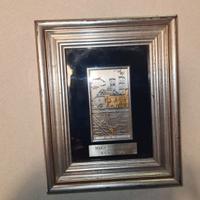 Quadretto Duomo Molfetta argento e foglia oro