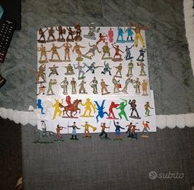 Lotto di soldatini vintage anni 70/80, scala 1:32