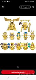 Minifigures cavalieri dello zodiaco d'oro