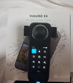 inasta 360 x4 con memoria esterna 512 gb e accesso