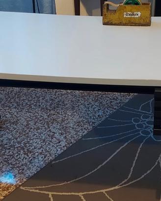 Scrivania anni ‘80 in metallo e laminato
