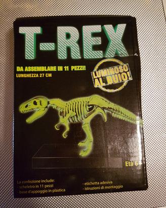 Modellino T-Rex fluorescente da montare