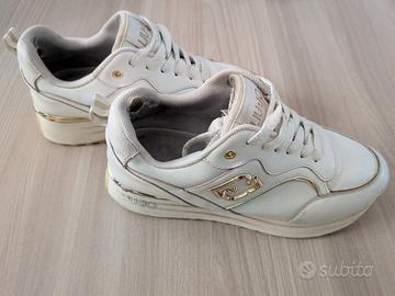 Liu Jo Sneakers Maxi Wonder Bianco Oro 37