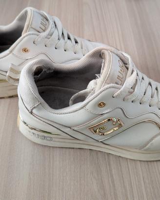 Liu Jo Sneakers Maxi Wonder Bianco Oro 37