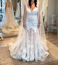 abito da sposa sirena in pizzo