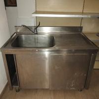Lavandino inox per laboratorio macelleria 