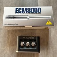 Microfono da misurazione + scheda audio USB