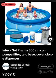 Set piscina