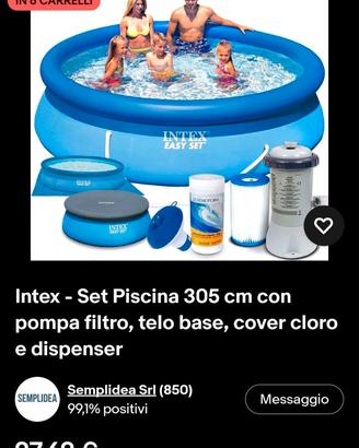 Set piscina