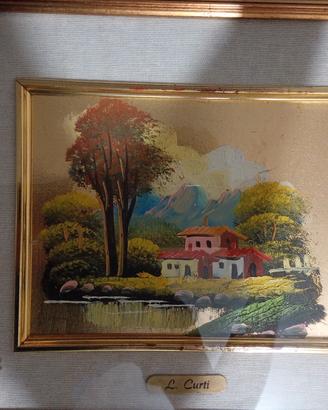 dipinto con cornice d'epoca 