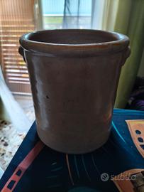 Vaso contenitore con manici a conchiglia 23x21cm 