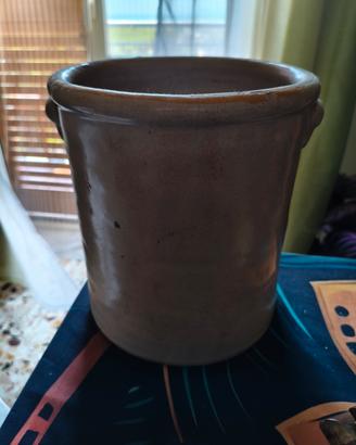 Vaso contenitore con manici a conchiglia 23x21cm 