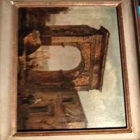 Diponto olio su tela Arco di Galieno