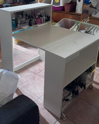 Scrivania conctavolo pieghevole/ salva spazio
