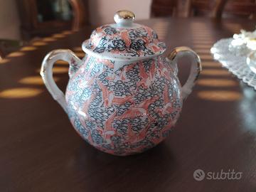 ZUCCHERIERA ANTICA PORCELLANA CINA ORIGINALE USATO