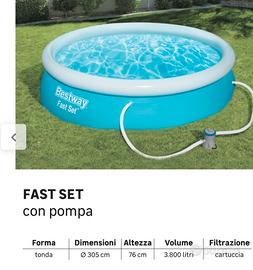 Piscina tonda bestway 306 cm