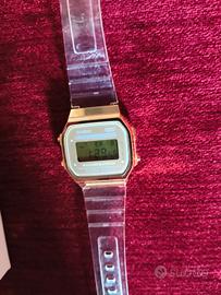 Orologio Casio Vintage Digitale Oro e Trasparente