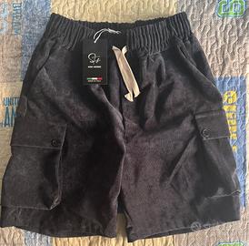 Pantaloncini Cargo Soni Homme Nero T14 NUOVI