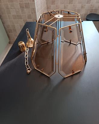 Lampadario vetro fumé 