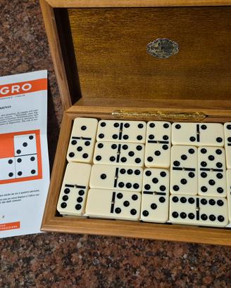 domino in scatola legno