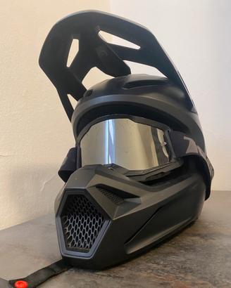 Casco Cross FOX V1 Solid Black Matt