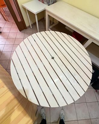 TAVOLO DA ESTERNO LEGNO MASSO