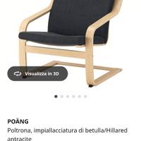 Poltrona POÄNG antracite Ikea