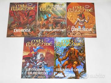 Miti e Leggende 5 Libri Collezione Hobby Work