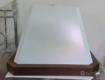Cappa cucina da parete in rovere scuro
