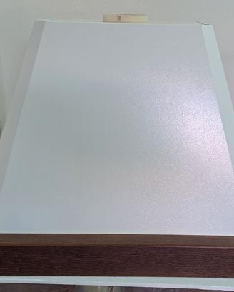 Cappa cucina da parete in rovere scuro