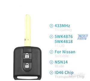CHIAVE COMPLETA PER NISSAN ELGRAND X-TRAIL QASHQAI