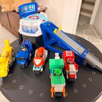 Paw patrol moto pups  con 5 motone personaggi