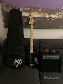 Fender Squier Jazz Bass + amplificatore e custodia
