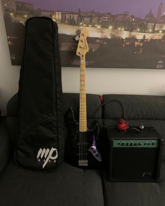 Fender Squier Jazz Bass + amplificatore e custodia