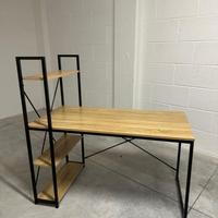 Scrivania METALLO e legno NOCE