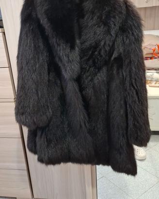 pelliccia volpe nera 
