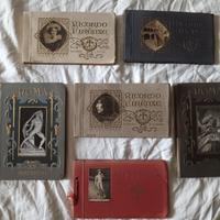 6 Antichi album di cartoline scultura e pittura