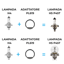 Adattatori Lampada H4 per H5 P45T