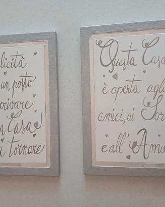 QUADRI MODERNI GLITTER E SPECCHIO