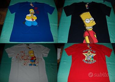 I simpson 4 t-hirt nuove taglia xl