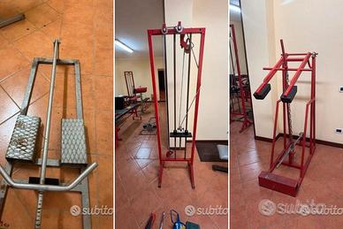 3 attrezzi palestra in blocco