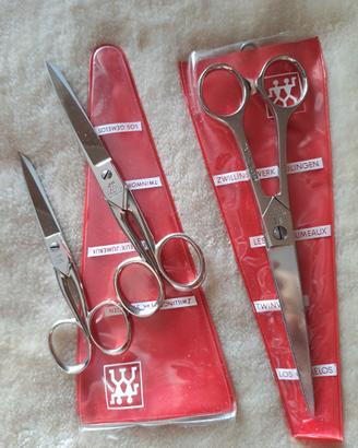 ZWILLINGE/DUE GEMELLI - 3 paia di forbici nuove