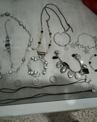 set 13 gioielli misti 