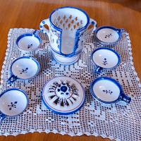 Set in ceramica dipinta a mano provenienza Tunisia