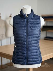 Gilet donna blu trapuntato