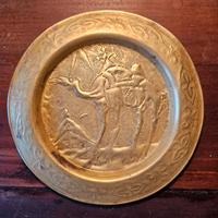 Posacenere - Quadretto in Ottone inciso a mano