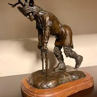 Statua scultura in bronzo