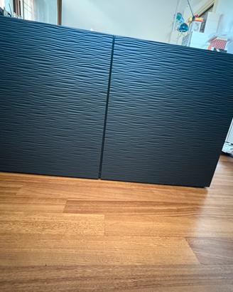 Mobile Besta marrone/nero ante LAZVIKEN 120x42x64